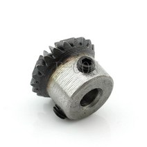 베벨기어박스1M20T 금속 우산 톱니 베벨 기어 헬리컬 모터 20 5mm/6mm/6.35mm/8mm 보어 폭 8mm 1 개, 01 11 치아_03 6mm