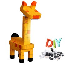 DIY 블록 터치 스위치 LED 책상 조명 스탠드 선물 침대 조립 독서 과학 램프