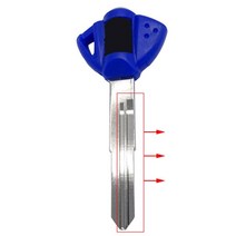 바이크 오토바이 블랭크 키 포경 블레이드 포함 스즈키 GSXR600 750 1000 1300 SV650 블랙/레드/블루, [06] Blue Right, [06] Blue Right