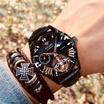 50대남성시계 AILANG Quality Tourbillon Mens Watch 1세트