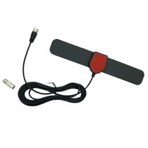 GHSHOP UHF VHF용 디지털 신호 부스터 케이블 TV 안테나 채널 80Mile 25DBI, 설명, 블랙, 플라스틱