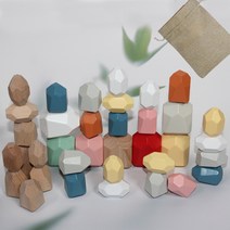 돌쌓기 젠가 36P 초등 유치원 교구 우드 블럭 가족게임 크리스마스선물, 믹스 36P