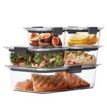 러버메이드 Rubbermaid Brilliance Tritan Food Storage Containers 10 Piece Variety Set, 1개