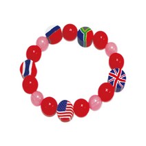 대원P&P 팔찌만들기 10종, 세계여러국기팔찌_빨강