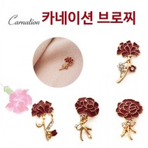 BUyuS어버이날 카네이 18KGP 카네이션브로치 선물 핑크골드굿딜 브이숍