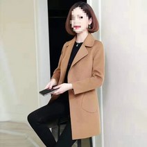 롱타입 모직 여성 양면 캐시미어 미들 2022 에코퍼코트