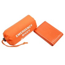 비비색 백패킹 경량 비박텐트 1인용 비상 생존 침낭 경량 방수 캠핑 Bivy 자루, 01 Orange