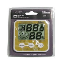 힘멜 디자탈 온습도계 온도계/습도계 육아필수템 온습도 상태표시 스탠드형/자석부착형 아기 신생아 가정 병원실내 실험실 독서실 주방등 온도습도계 가로9/세로8.5/두께2cm