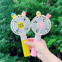 포포팬시 룰루랄라 휴대용 선풍기, 옐로우