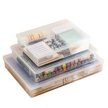 라이크홈즈 A4 서류 파일 보관함 화일 케이스 플라스틱 다용도 수납 정리함 3size, 대사이즈