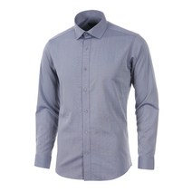 로베르따셔츠 남성용 모달 솔리드 스판 슬림핏 그레이 긴소매 셔츠 RK3-351-3