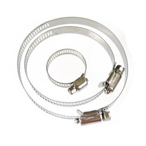 스텐주름관 4pcs 클립 클램프 에어 디젤 주차 히터 용 25mm 60mm 75mm 자동차 히터 용 스테인레스 스틸 배기 파이프 튜브 가스 벤트 호스 475, 4개 60mm