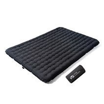 모비가든 캠핑 1인용 에어매트 2인용 매트리스 매우 가벼운 12cm, 블랙