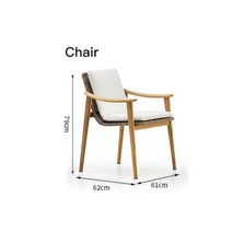 야외 테이블 세트 테라스 정원 소파 의자가있는 최신 야외 파티오 가구 식탁 저렴한 정원과 테라스 조합 티크 락 커피 테이블, 의자