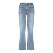 VOV 여성용 투 포켓 세미부츠컷 데님 팬츠 7152155002