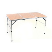 캠핑시 이동이 편리한 노마드 밤부 3단 캠핑테이블 (120x60) N-7012NDM, 90CMx60CM