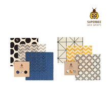SuperBee 슈퍼비 밀랍 랩 트리플 스몰 팩(20x20cm) 2종, TYPE:클래식(Classic)