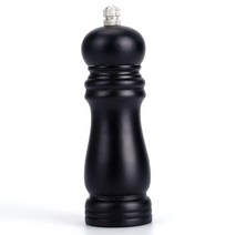 1 Pc 나무 소금 후추 그라인더 수동 음식 허브 분쇄기 스파이스 항아리 컨테이너 주방 가제 스파이스 병 홈 주방 도구, Black, 러시아