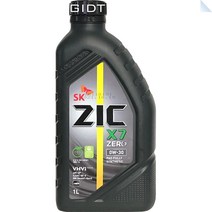SK 지크제로 ZIC ZERO 0W30 SP 1L 합성 가솔린 GDI 휘발유 LPG 엔진오일 PAO, 1통, ZIC ZERO 0W-30 가솔린 1L
