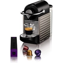 Nespresso YY4127FD 픽시 캡슐 커피 머신 티타늄 사무실 탕비실 홈카페 결혼 집들이 선물
