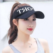여성 니트 뜨개 선캡 모자 골프 아웃 도어 썬바이저