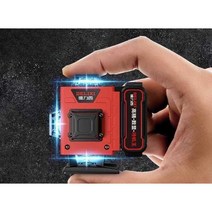 레이저수평기 고정밀 12 16라인 충전 레벨 수직 수평 교차, 그린라이트 12줄 + 베이스 + 삼각대