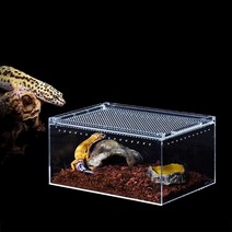 아크릴 파충류 상자 전갈 사육장 고슴도치 키우기 뱀, 아크릴 사육 상자 29.5x30x30CM
