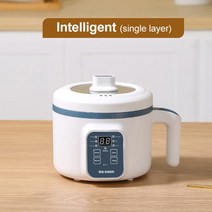 휴대용인덕션 가정용 1.7L Mini Multi Cooker Non-Stick Electric with Steamer Single/Double Layer Rice Hot Pot S, 03 as shown