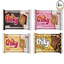 Poz uelo 치키 쿠키 딸기 바닐라 초코바나노 퍼지 필드 479g 4팩