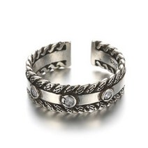 RA08 Silver 빈티지 앤틱 스톤 은반지