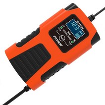 배터리충전기자동차 배터리 충전기 12V 2A 오토바이 지능형 LCD 납산 수리 다목적, EU Plug