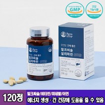 간에좋은 밀크씨슬 실리마린 직장인 60대 70대 남성 여성 간건강 케어 육체피로 피곤할때 회사원 부모님 할머니 할아버지 스트레스 비타민 B1 B2 B6 비타민B군 아미노산 아연