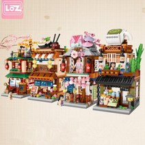 중국레고 LOZ 빌딩 블록 도시보기 장면 커피 숍 소매점 아키텍처 모델 조립 를위한 장난감 크리스마스 선물 5433562165, 06 1656