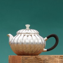 핸드메이드 찻주전자 순은 99.9% 은다관 은탕관 다도 다기 도구 차 우리기, 단일사이즈, 은다관 143g
