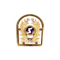 신형 금장 예비군뱃지 투명금색