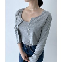 55-100 골지 미니 크롭 가디건 버튼 단추 숏기장 긴팔 카디건 빅사이즈 프릴 볼레로