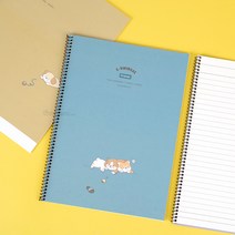 이리눕개 좌철 스프링 노트 (5개 1세트) [LucentKorea]