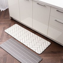 [1+1] 양면이 다른 쿠션 주방매트 대+대 세트, 헥사곤 (대)/헥사곤 (대)