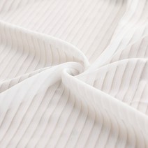 새로운 흰색 거즈 커튼은 사람들에게 투명하지 않습니다. 쉬폰 거즈 수직 줄무늬 거실 발코니 베이 창 수직 블라인드 거즈 스크린