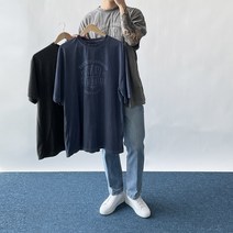너바나 피그먼트 밴드 두꺼운반팔티 남자 여자 차콜 루니툰 도톰한 락 하드락 10수반팔티