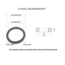 고무오링 패킹 실리콘 오링 고무링 OD10mm ~ 260mm * 3.5mm 두께/CS 녹색 FKM o 링 내유성 산 및 알칼리 방, 22 OD26x3.5mm  5pcs