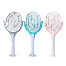 회전 전기 모기채 건전지 충전식 LED 대형 파리채 여름 해충 퇴치 특허, 핑크(충전식/LED)