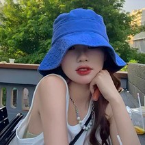 버킷햇 컬러 코튼 벙거지 여성 챙 면 무지 모자 데일리