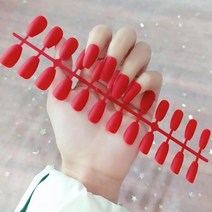네일팁 블랙 화이트 매트 인조 네일 팁 스퀘어 헤드 발레 분리형 프레스 풀 커버 인공 반투, 없음, 820-Y35