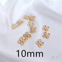 14K 골드 채워진 중공 곡선 심장 모양의 액세서리 diy 첫 번째 연결 귀걸이 매달려 장식품, 10PCS, 21 10mm