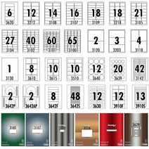 폼텍 라벨지(20매)/주소 우편 바코드 물류관리 파일 인덱스 분류 미디어 CD DVD 스티커 레이저잉크젯겸용, CD/DVD LQ-3642S CD케이스 측면