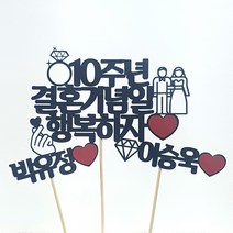 [평일12시이전주문-당일출고/아크릴스틱/문구자유-20자까지] 상상케이크토퍼 주문제작 케이크토퍼, 자유문구 상상체 펄블랙+이름토퍼2개