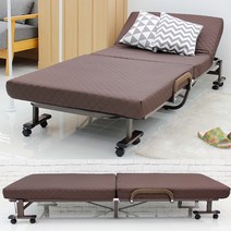 아이리스 접이식 침대 폴딩 베드 좁은 방 공간 활용 접는 침대 사무실, 단품