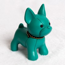 예지스토리 엑스부미 프렌치 불독 차량용 피규어 인테리어 소품 장식품, 그린