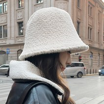 뽀글이 버킷햇 양털 여성 겨울모자 벙거지모자